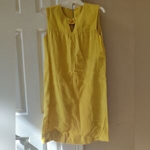 Vintage Yellow 1970s Retro Mod Sheath Dress Medium 🌼🌼